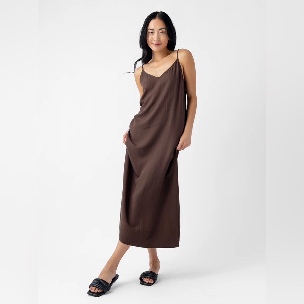 Cozy earth sunset slip dress